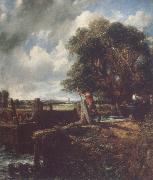 Flatford Lock 19April 1823, John Constable